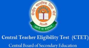 CTET Online Notification 2018, Apply Online