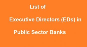 List of Newly Appointed EDs in Public Sector Banks